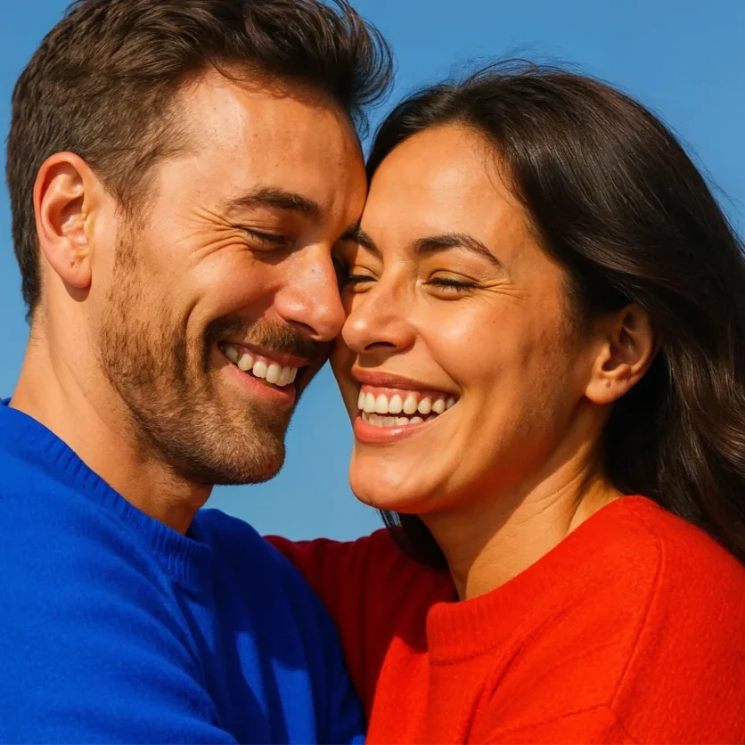 Una pareja abrazándose